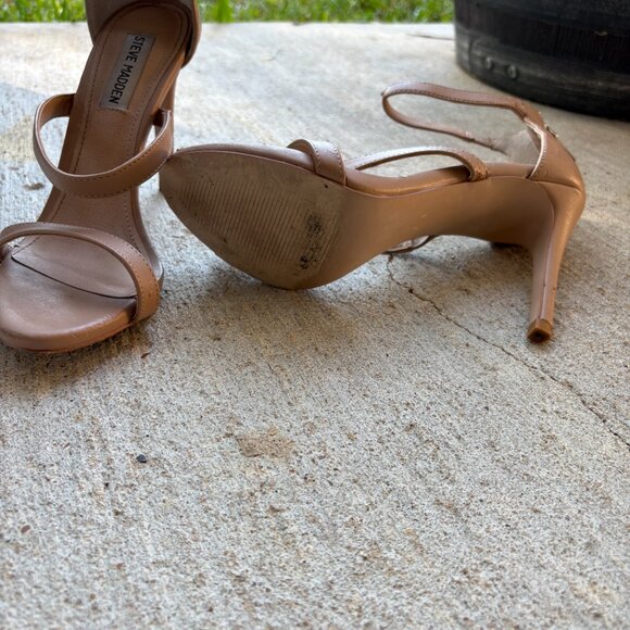 Steve Madden Nude Strappy Stilettos Size 8 - Picture 4 of 4